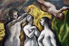 El Greco 1609-14 The Vision of Saint John 3 Close Up From New York Metropolitan Museum Of Art At New York Met Breuer Unfinished